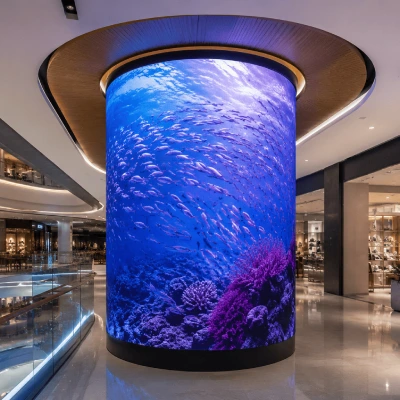 Installation et location écran LED flexible pour magasin et showroom au Maroc