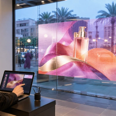 programmation wifi cloud ecran vitrine Programmation facile des offres et vidéos par Wi-Fi sur écran vitrine